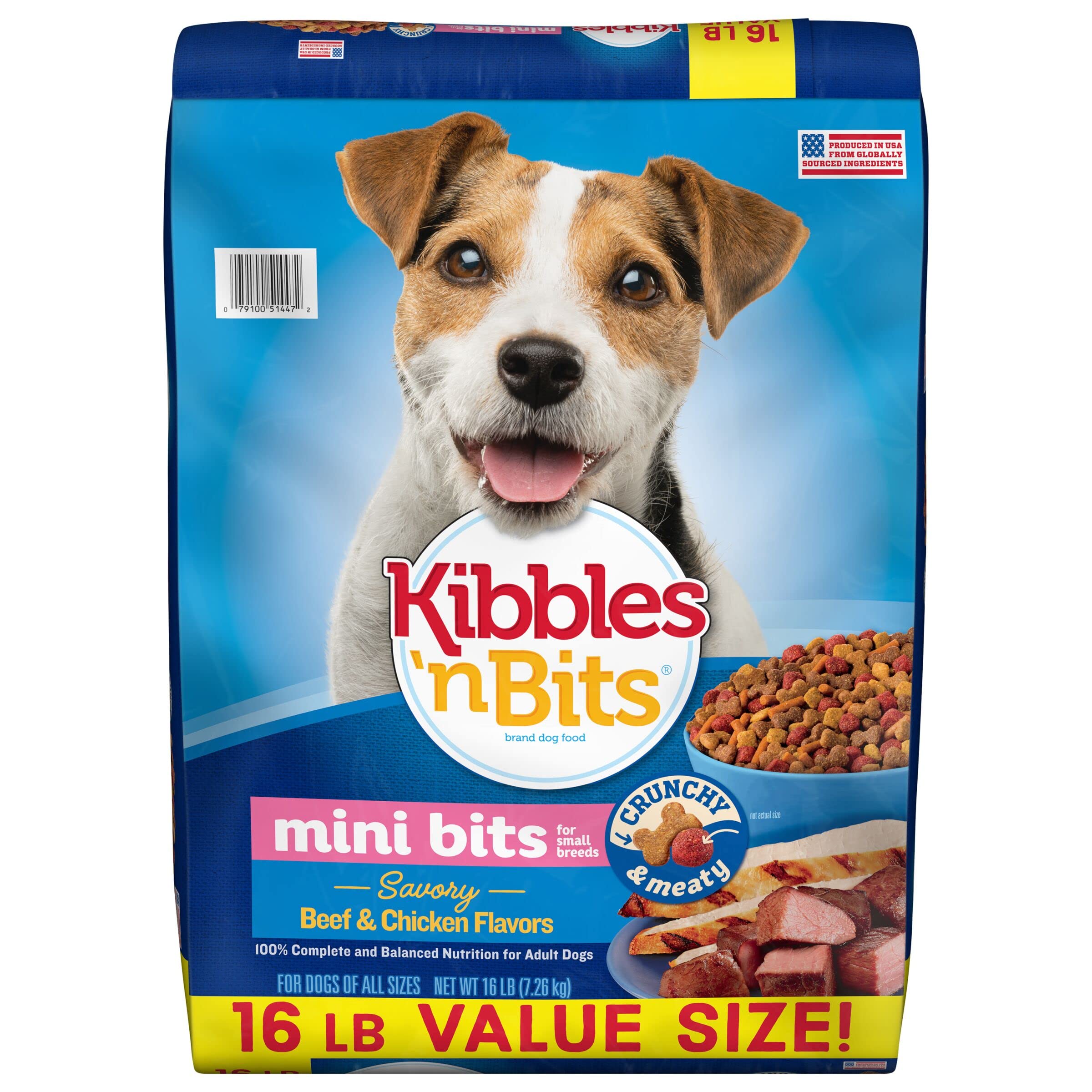 Kibbles 'N Bits Small Breed Mini Bits Savory Beef & Chicken Flavors Dog Food