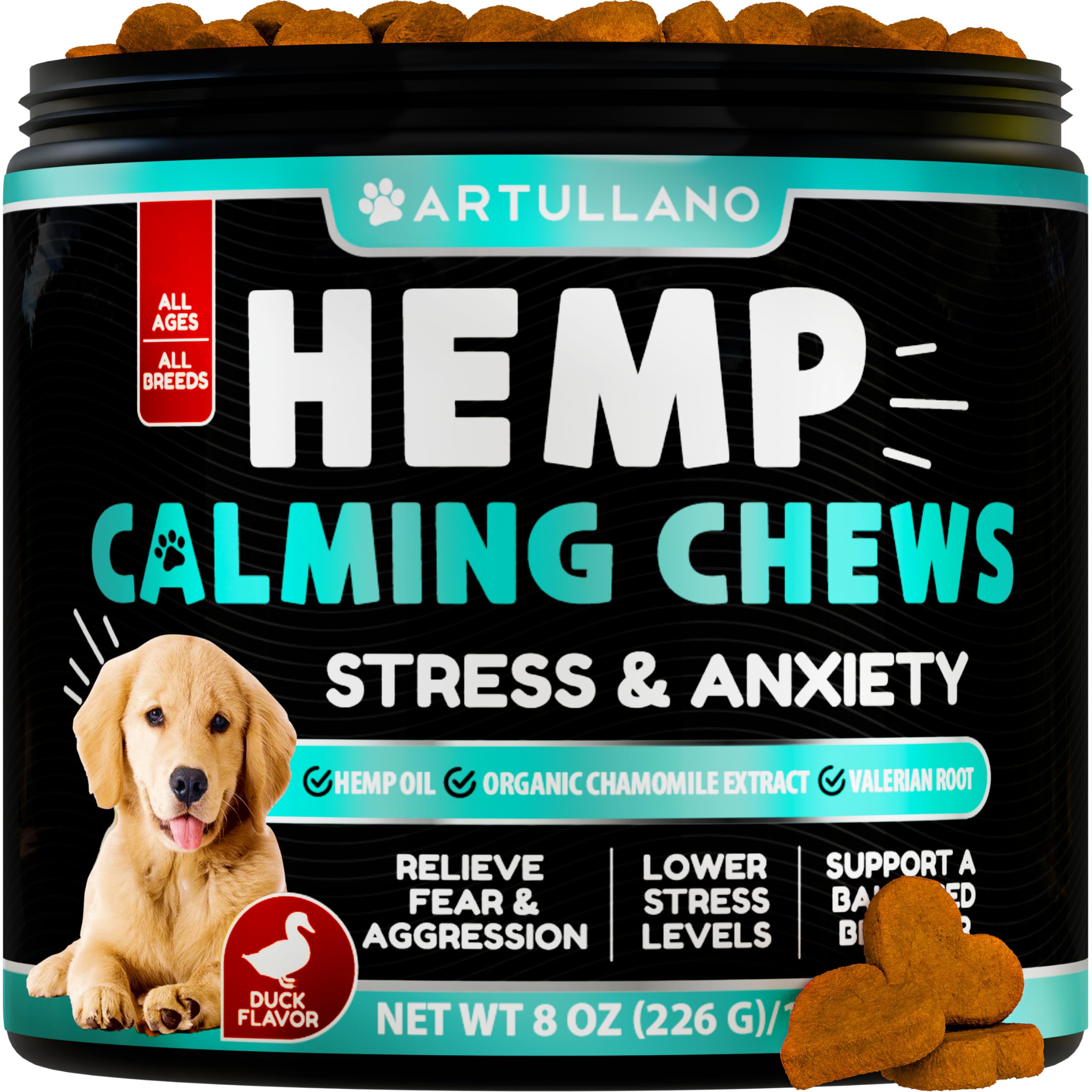 Artullano Hemp Calming Chews for Dogs