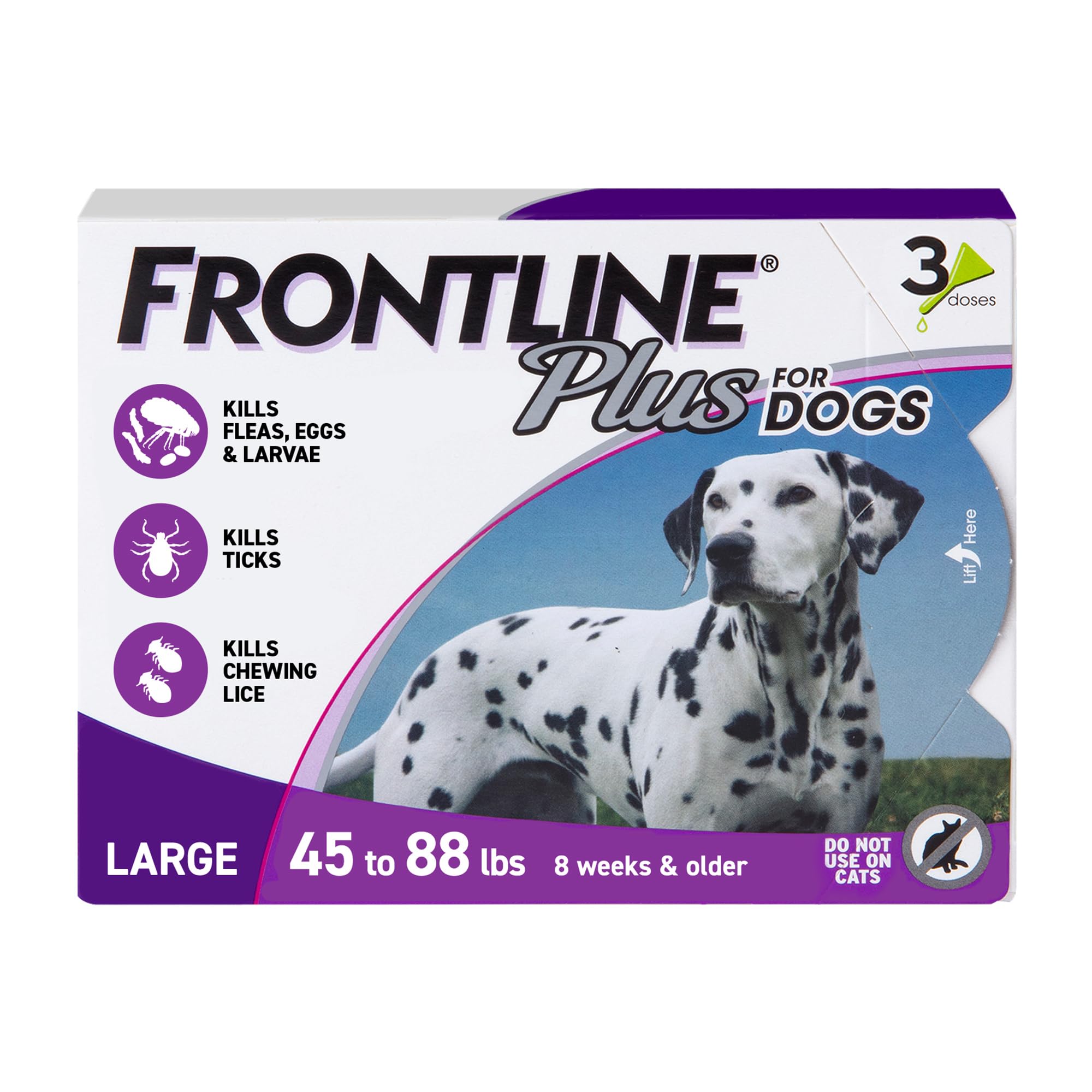 Frontline Plus Flea and Tick Treatment for Large Dogs