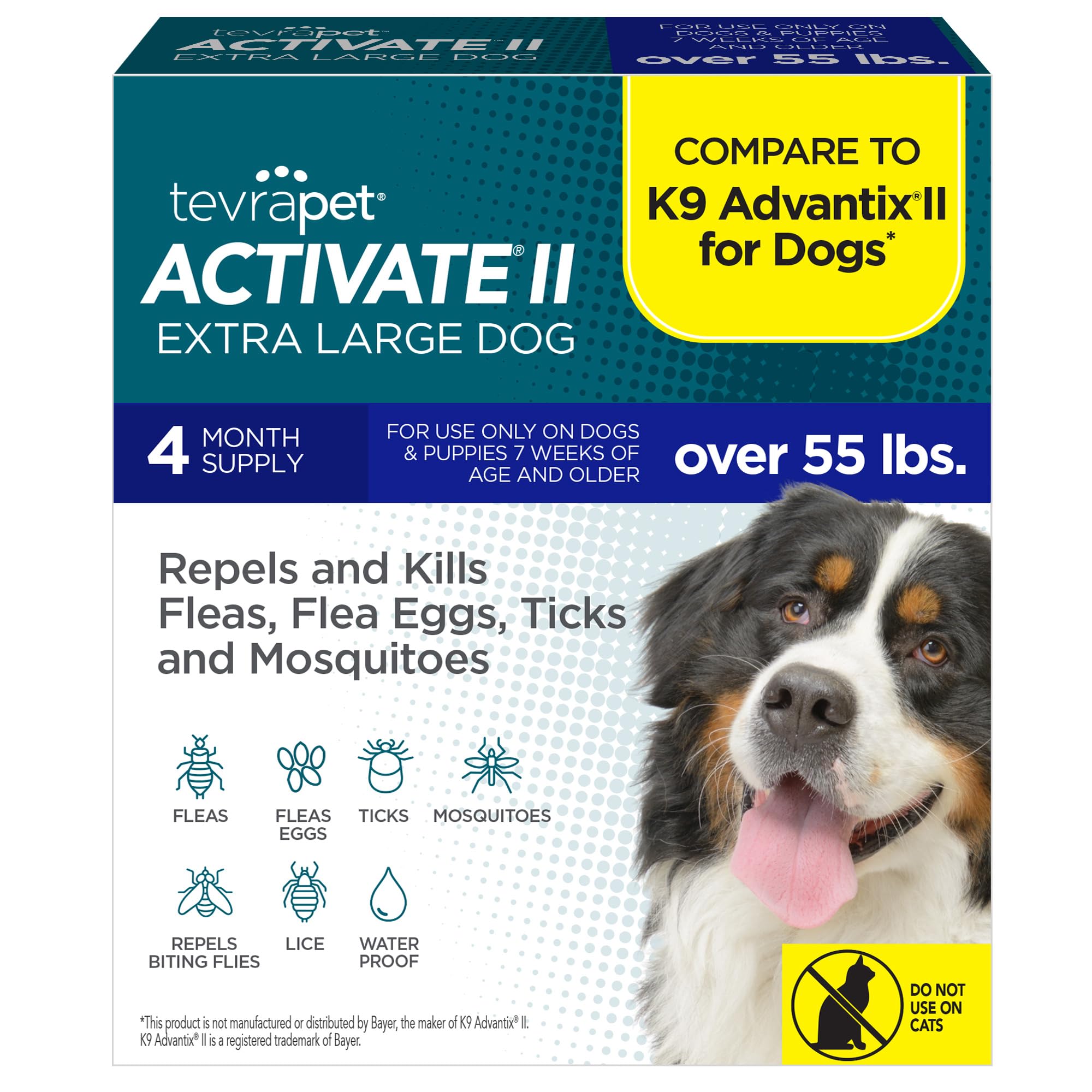 TevraPet Activate II Flea and Tick Prevention for Dogs